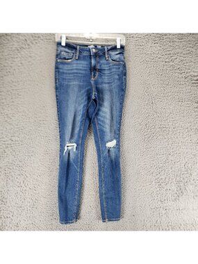 Old Navy Jeans Womens 2 Blue Stretch Denim Rockstar Super Skinny